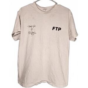 FTP White "Thank You For 10‎ Years" Graphic Short Sleeve T-Shirt Unisex Size M